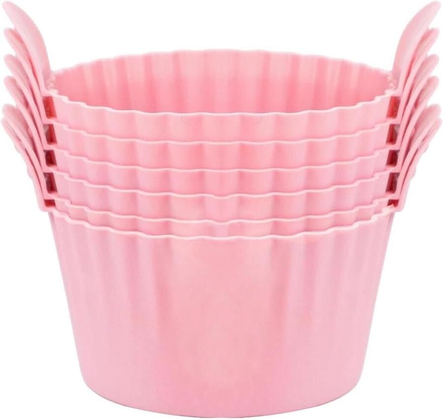 Airfryer Ei Mal Bakvorm Cups Ontbijt Maken Herbruikbaar Siliconen 6 Stuks Zwart
