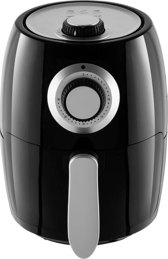 Airfryer Elektrisch Compact Apparaat Gezonder Koken Non-stick Interieur 2.3 Liter Zwart