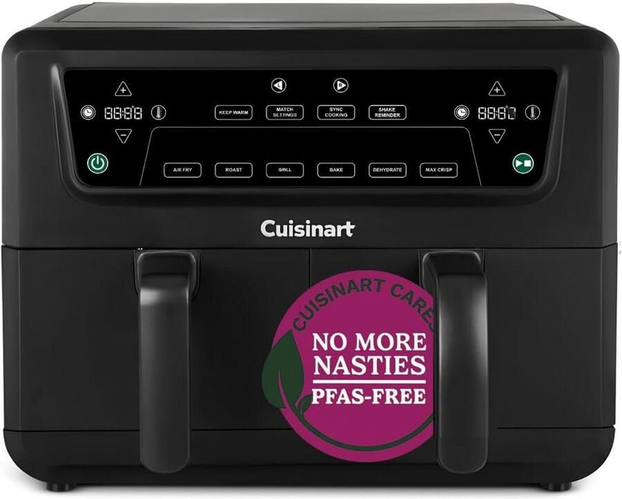 Airfryer en Oven Multicooker Hetelucht Gezond Koken Drie Kookzones 136 Liter Capaciteit Roestvrij Staal