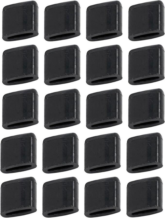 Airfryer Grill Pan Voetjes Rubberen Beschermers Krassen Voorkomen Hittebestendig 11 x 11 cm Zwart