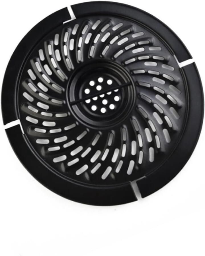 Airfryer Grillpan Bakplaat Accessoire Gezond Grillen Vaatwasserbestendig 15.5 cm Zwart
