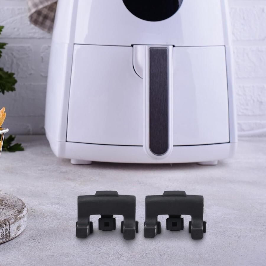Airfryer Grillpan Beschermers Mand Beschermers Voorkom Krassen Hittebestendig Siliconen 10 stuks Zwart