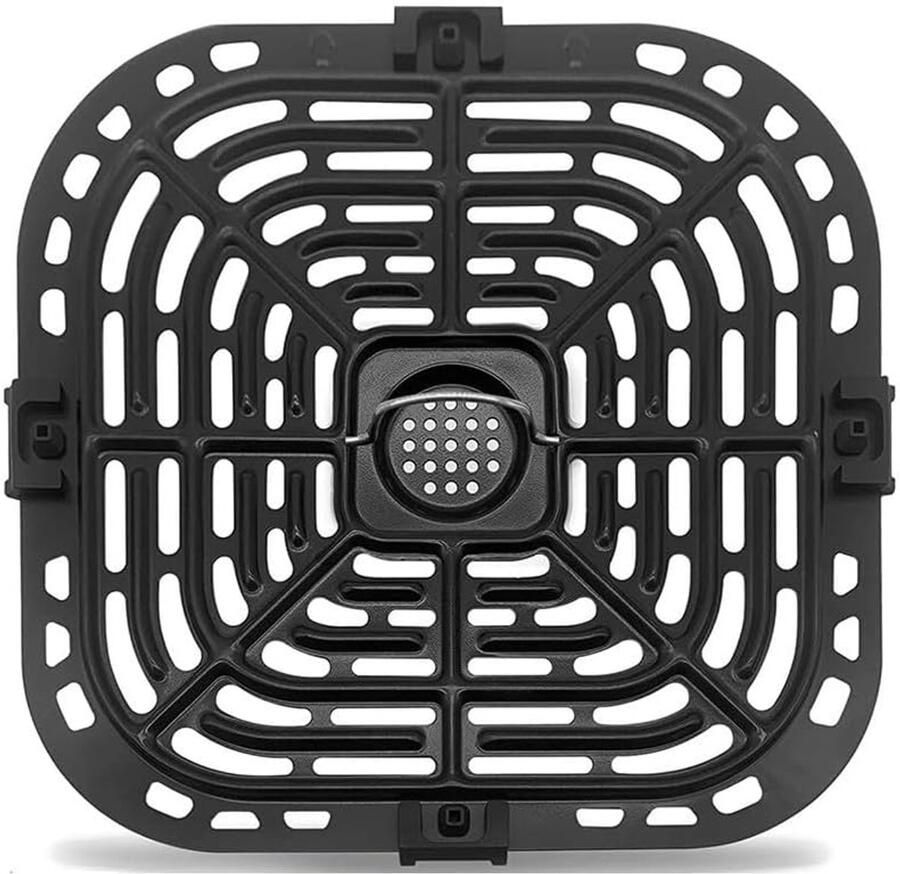 Airfryer Grillpan Crisper Plate Lekker Koken Antiaanbaklaag 23x24 cm Zwart