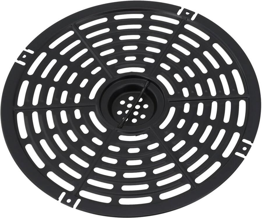 Airfryer Grillpan Crisper Plate Lekker Koken Geperforeerd Ontwerp 20 cm Zwart