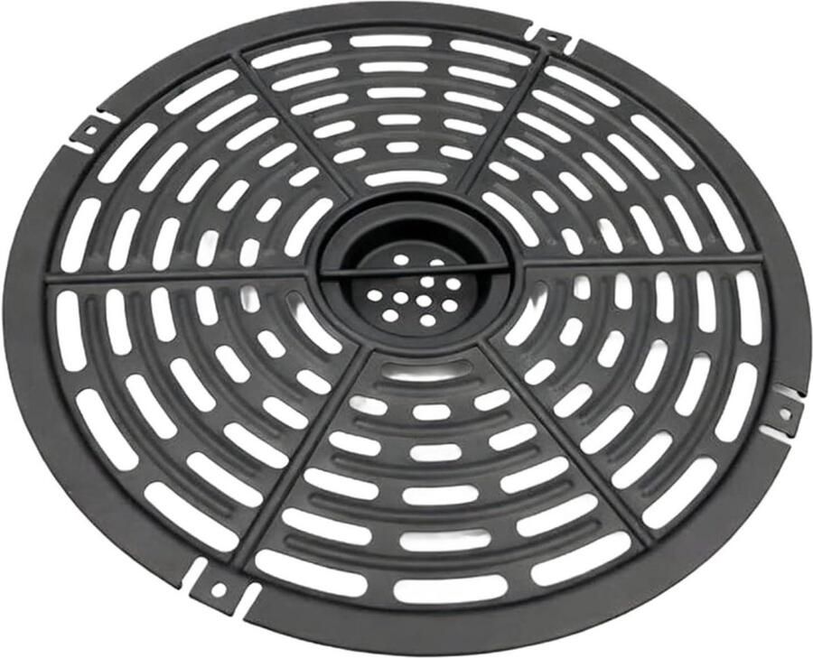 Airfryer Grillplaat Knapperige Plaat Gezond Koken Optimale Luchtstroom 20 cm Diameter Zwart