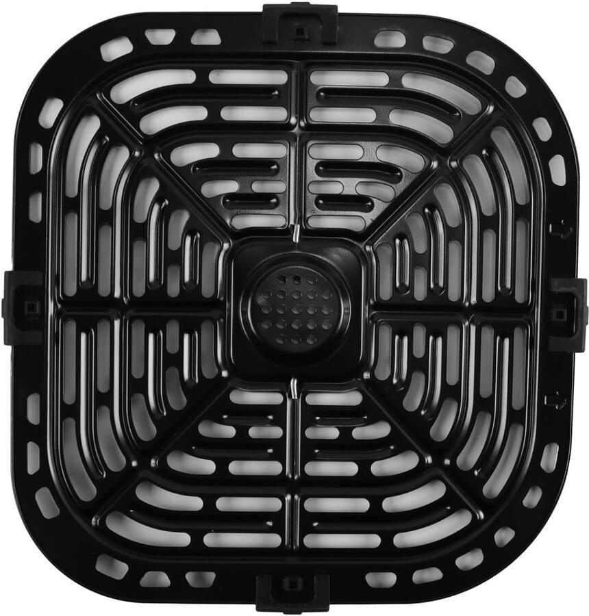 Airfryer Grillplaat Vervangende Onderdelen Gezond Koken Gelijkmatige Hitte 24 cm Zwart