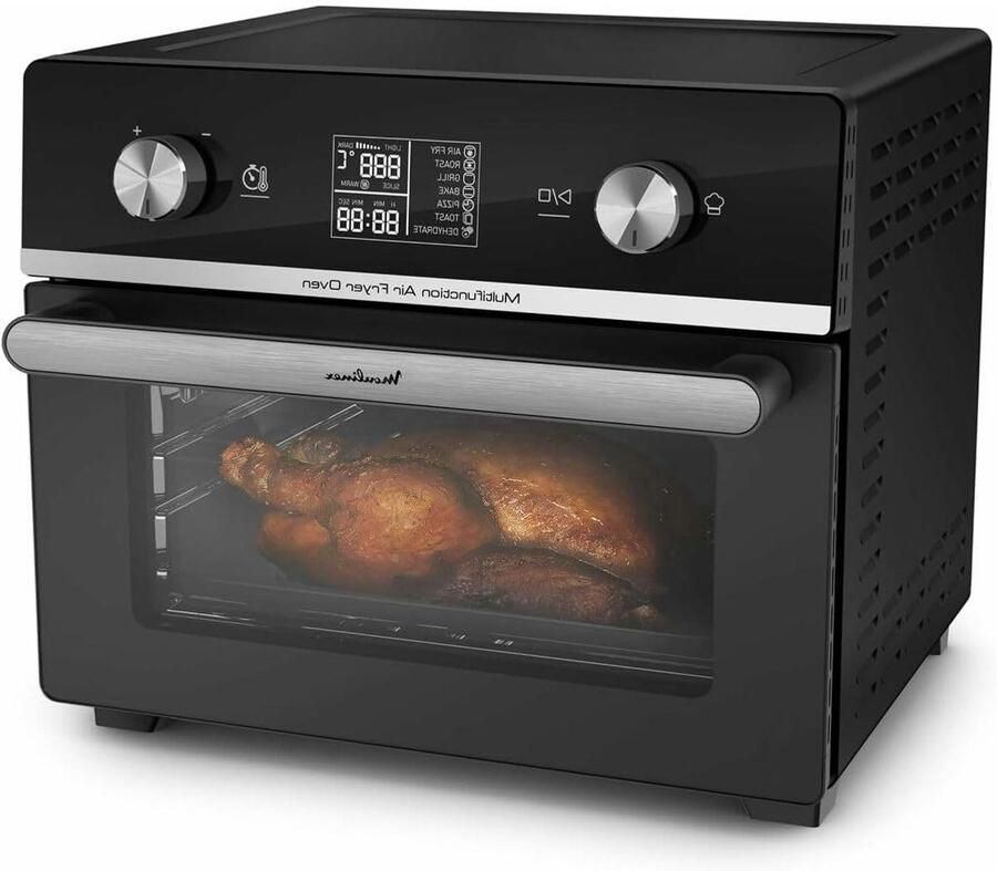 Airfryer Hete Lucht Oven Gezond Bakken Touch Bediening 34 cm Hoogte Zwart