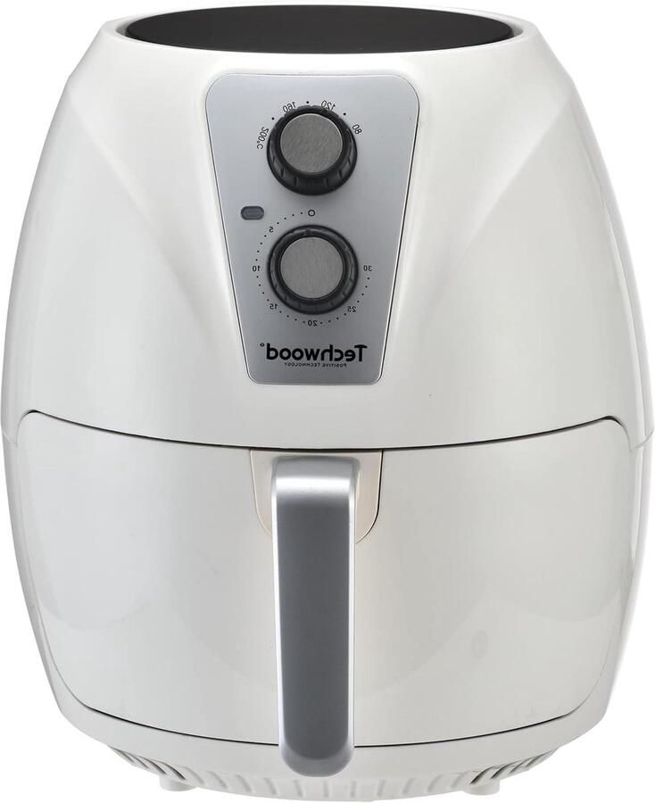 Friteuse zonder olie Airfryer hetelucht Gezond bakken Snelle bereiding 3 Liter Wit