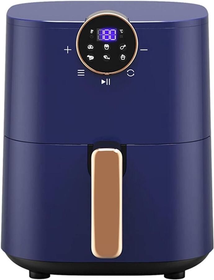Airfryer Heteluchtfriteuse Frituur Gezond Koken Snelle Hete Lucht 4.5 Liter Wit Blauw