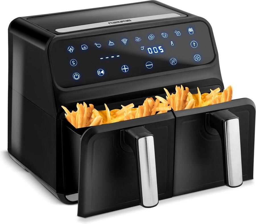 Airfryer Heteluchtfriteuse Gezond Frituren Compact Design 2.5 Liter Zwart