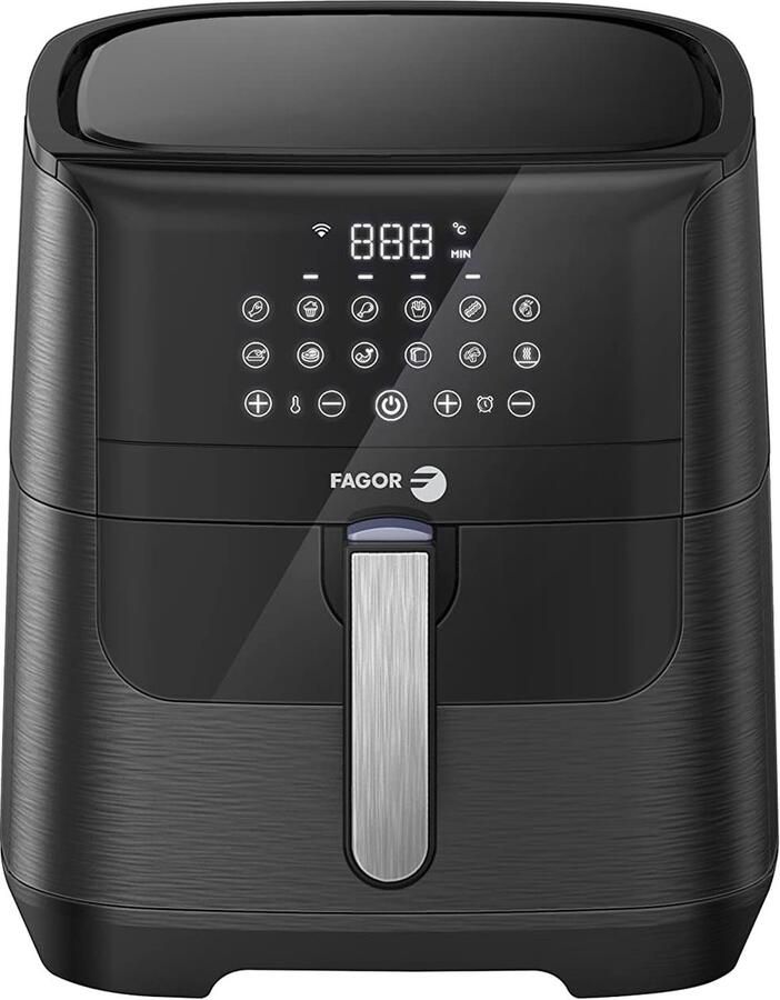 Airfryer Heteluchtfriteuse Gezond Koken Olievrij 7 liter Zwart