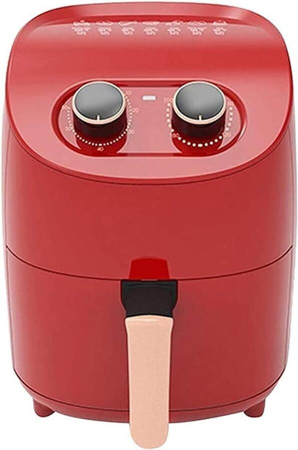 Airfryer Heteluchtfriteuse Gezond Koken Snelle Hete Luchtcirculatie 3.5 Liter Rood