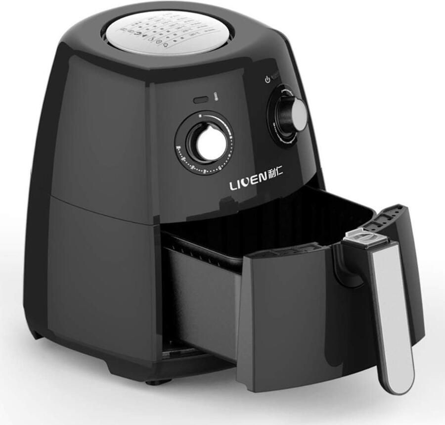 Airfryer Heteluchtfriteuse Gezond Koken Snelle Verwarmings 2.5 Liter Zwart