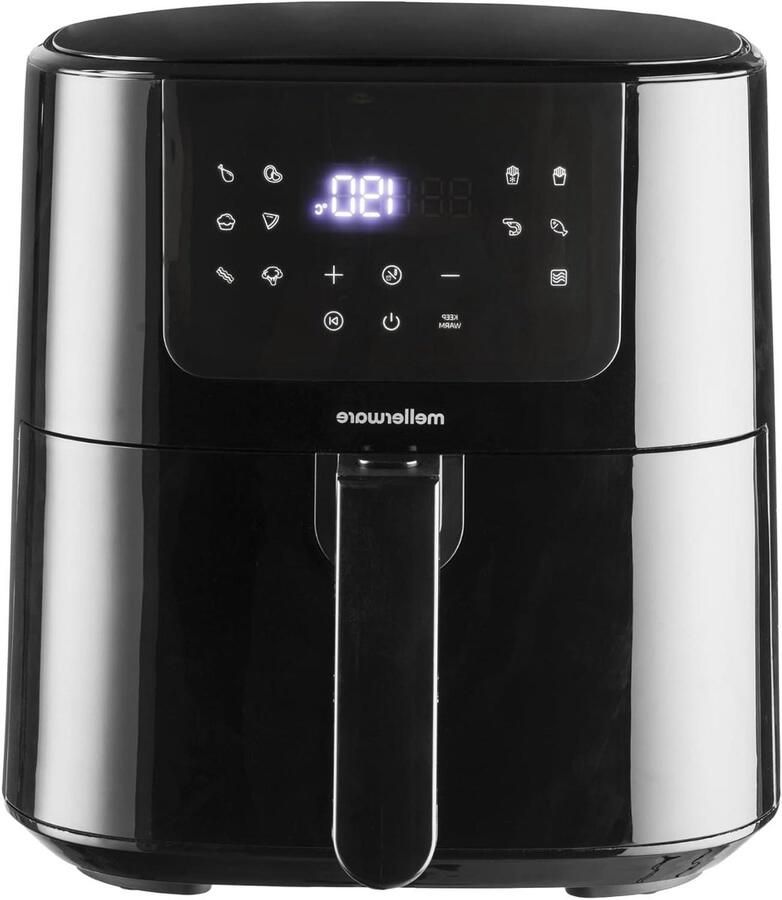 Airfryer Heteluchtoven Gezond Bakken 11 Voorgeprogrammeerde Menu's 5.5 Liter Zwart