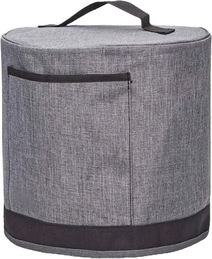 Airfryer Hoes Keukenmachine Cover Keuken Organisatie Met Handvat en Zakken 33 x 33 cm Grijs
