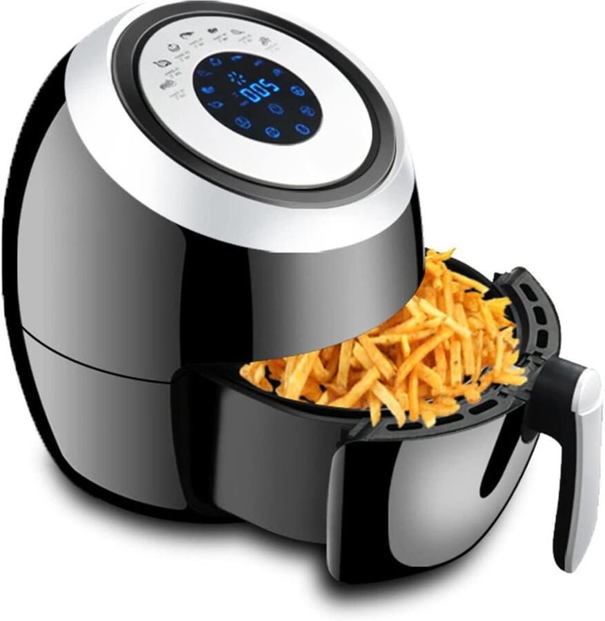 Airfryer Huishoudelijk Olievrije Friteuse Lekker Koken LCD-aanraakscherm 5.5L Capaciteit Multi