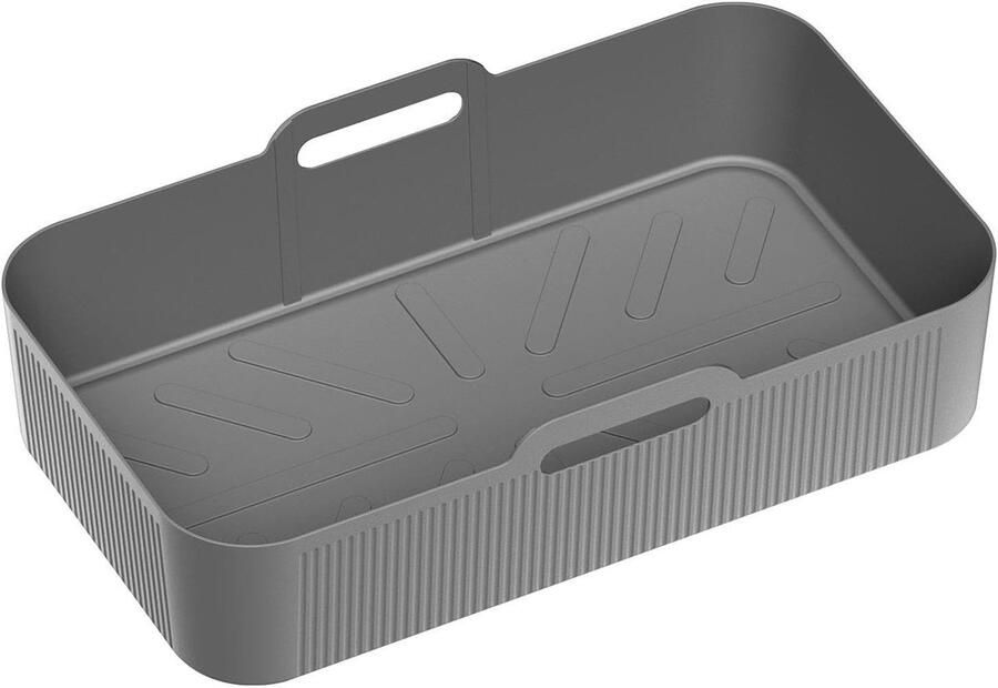 Airfryer Liners Siliconen Bakplaat Koken en Bakken Antiaanbaklaag 32x20x9cm Grijs