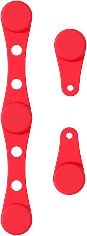 Airfryer Magneten Bakpapier Houders Koken en Opwarmen Krasvrije Coating 10.2 cm Rood