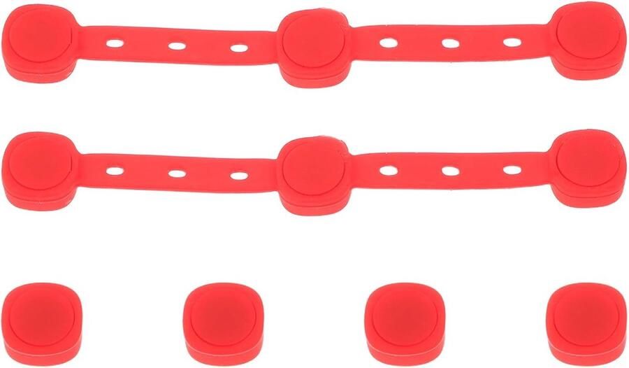 Airfryer Magnet Clips Bakpapier Houder Keuken Hulp Stabiel Magnetisch Ontwerp 10 cm Rood