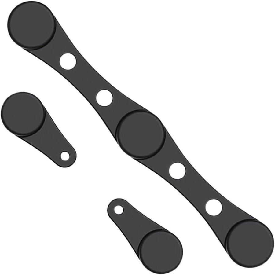 Airfryer Magneten Bakpapier Clips Bakken en Frituren Hittebestendig Siliconen 10.2 cm Lengte Zwart