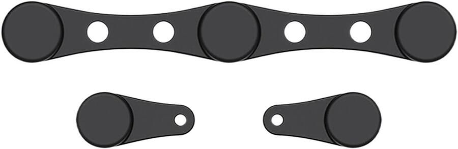 Airfryer Magneten Bakpapier Clips Bakken Fixeren Hittebestendig Siliconen 10.2 cm Zwart