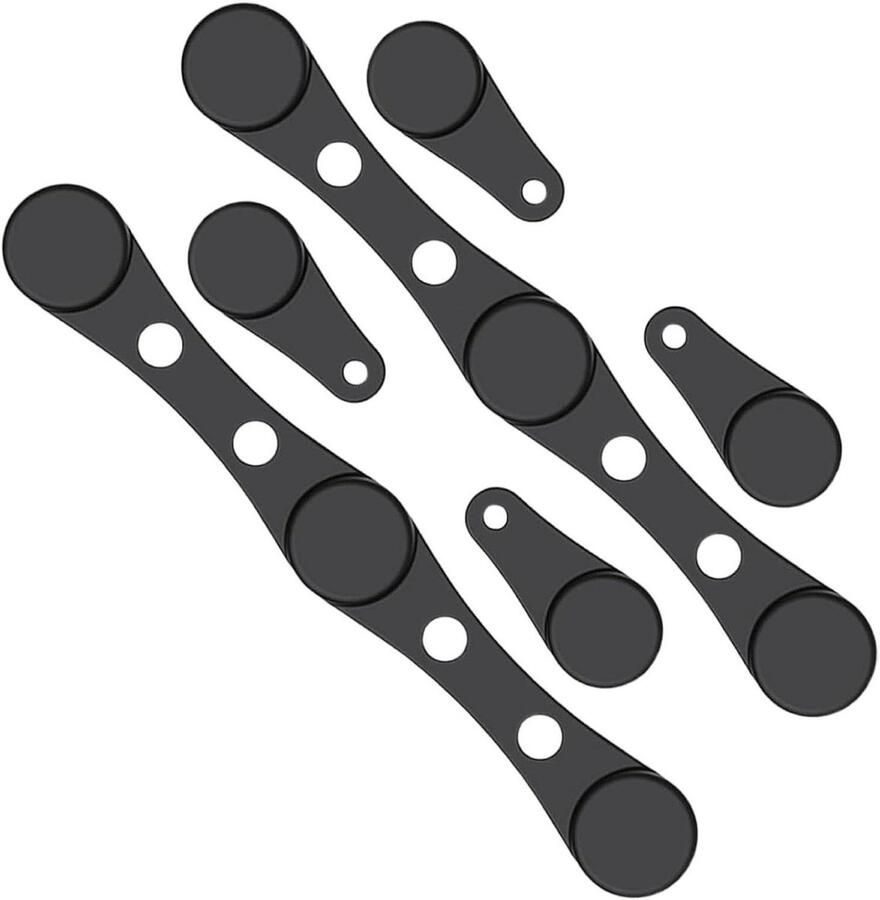 Airfryer Magneten Bakpapier Clips Schone Airfryer Houden Hittebestendige Siliconen 10.2 cm Zwart
