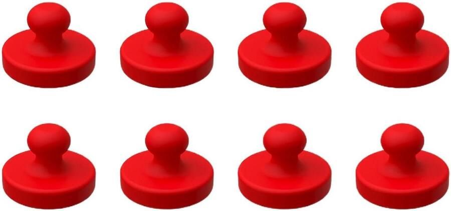 Airfryer Magneten Bakpapier Clips Veilig Koken Hittebestendig Siliconen 8 Stuks Rood