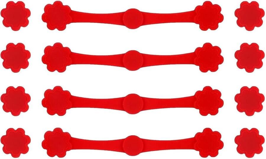 Airfryer Magneten Hittebestendige Clips Bakpapier Bevestigen Set van 12 stuks 10 x 1.5 cm Meerkleurig