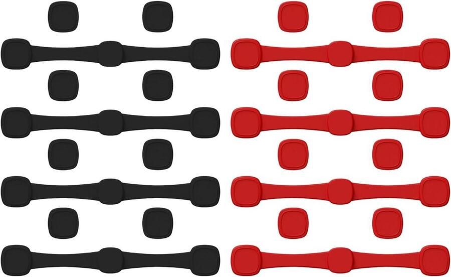 Airfryer Magneten Kookgids Stickers Keuken Herinneringen Voedselveilig Siliconen 4 stuks Rood