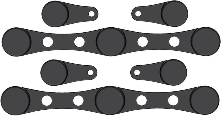 Airfryer Magneten Bakpapier Clips Airfryer Schoon Houden Hittebestendige Siliconen 2 Sets Zwart