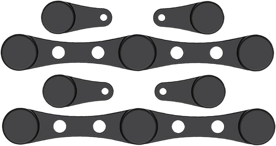 Airfryer Magneten Magneetclips Bakpapier Fixeren Hittebestendig Siliconen 4 cm Zwart