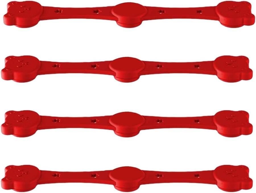 Airfryer Magneten Parchment Paper Clips Voorkomt Verbranding Hittebestendig Siliconen 4 Stuks Zwart