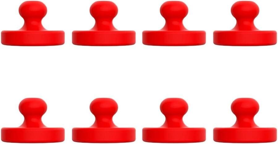 Airfryer Magneten Silicone Clips Hygiënisch Koken Hittebestendig Ontwerp 8 Stuks Rood