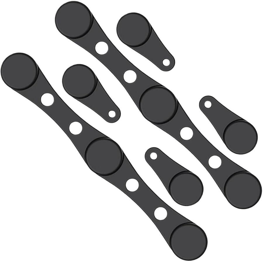 Luchtfriteuse Magneten Airfryer Clips Bakpapier Bevestigen Hittebestendige Magneetgrip 102 cm Zwart