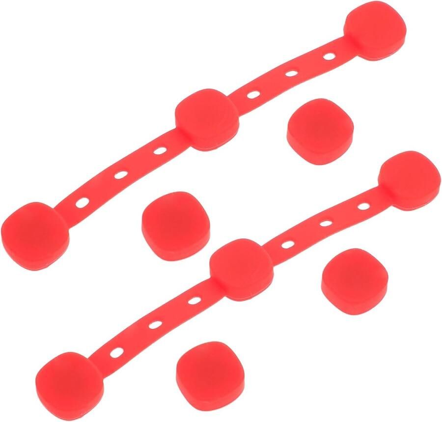 Airfryer Magnetische Houders Siliconen Clips Bakpapier Voorkom Papier Verbranding Hittebestendig Herbruikbaar 10 cm Rood