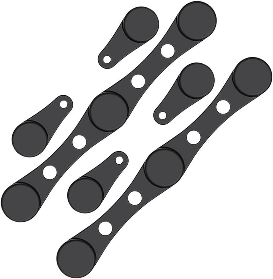 Magneten voor Airfryer Bakpapier Clips Airfryer Schoonhouden Hittebestendig Siliconen 2 Sets Zwart