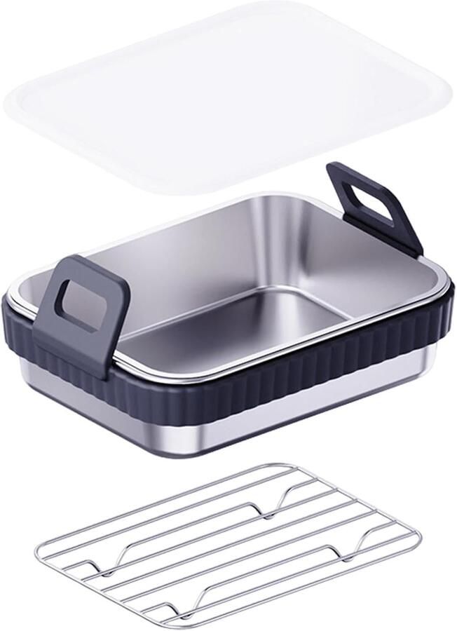 Airfryer Mand Antiaanbaklaag Voedselveilige Keukenhulpmiddelen met een