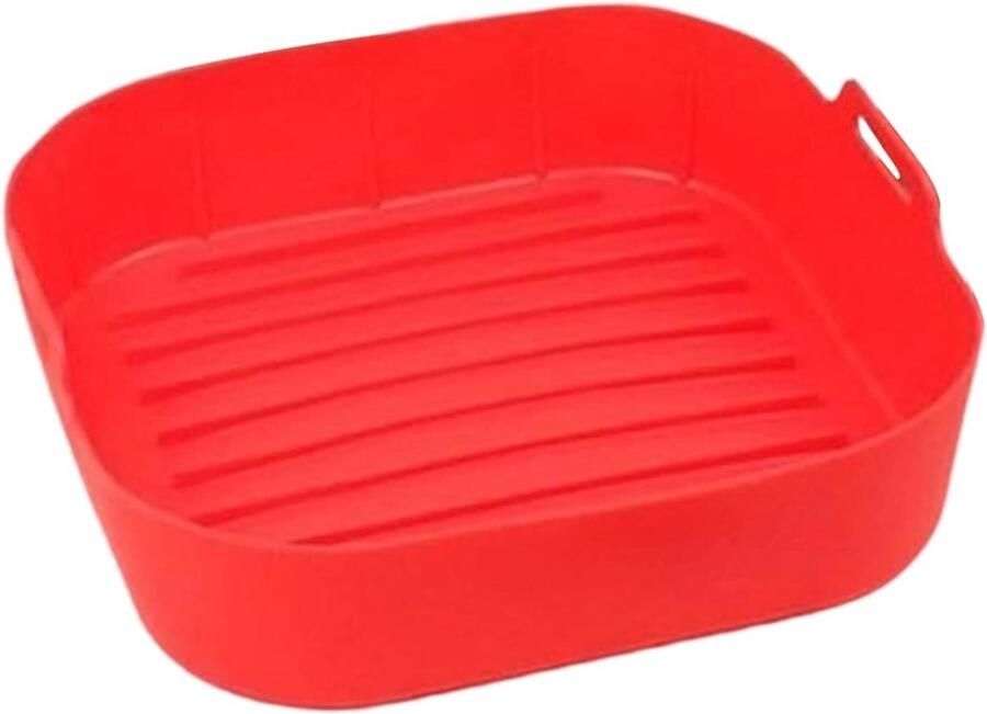 Airfryer Mand Friteuse Inzetstuk Gezond Koken Anti-aanbaklaag 22.3 x 5 x 6.5 cm Rood