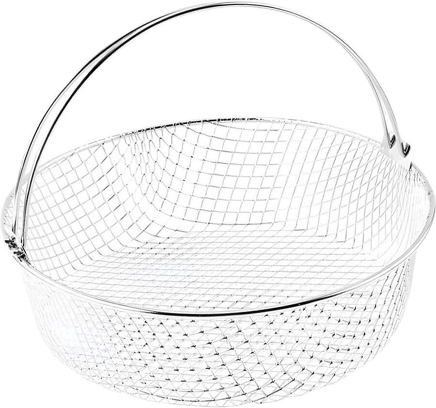 Airfryer Mand Frituurmand Mesh Gelijkmatig Bakken Roestvrij Staal Niet Gespecificeerd Zilver