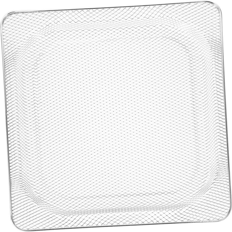Airfryer Mand Grillmand Oven Gezond Bakken Olieafvoer Ontwerp 34 x 34 x 3 cm Wit