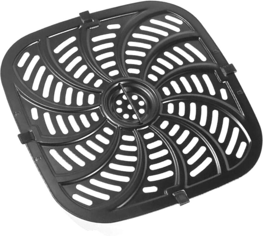 Airfryer Mand Lade Vervanging Gezond Koken Antiaanbaklaag 245 x 25 cm Zwart