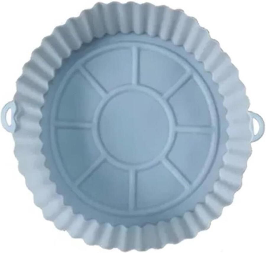 Airfryer Mand Oven Bakplaat Bakken en Frituren Hittebestendig Siliconen One Size Blauw