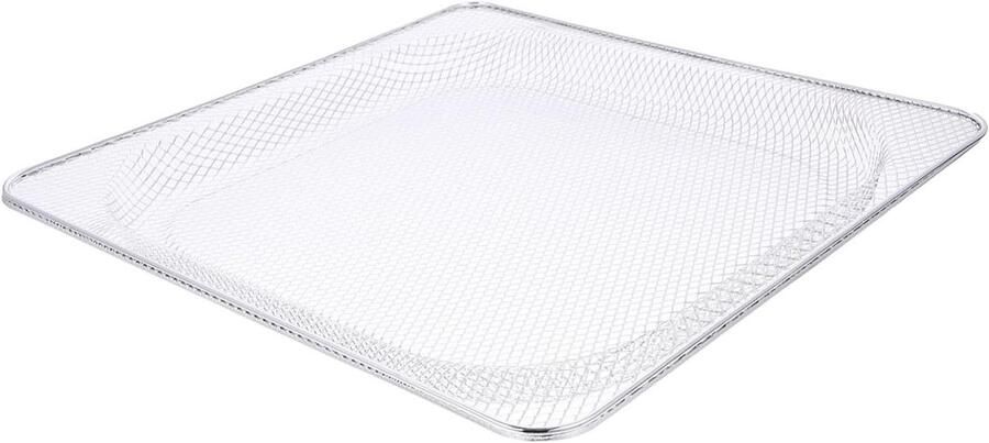 Airfryer Mand Oven Rooster Gelijkmatig Bakken Fijnmazig Ontwerp 34x34x3 cm Wit
