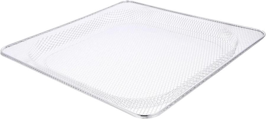 Airfryer Mand Oven Rooster Gelijkmatig Bakken Roestvrij Staal 34x34x3 cm Wit