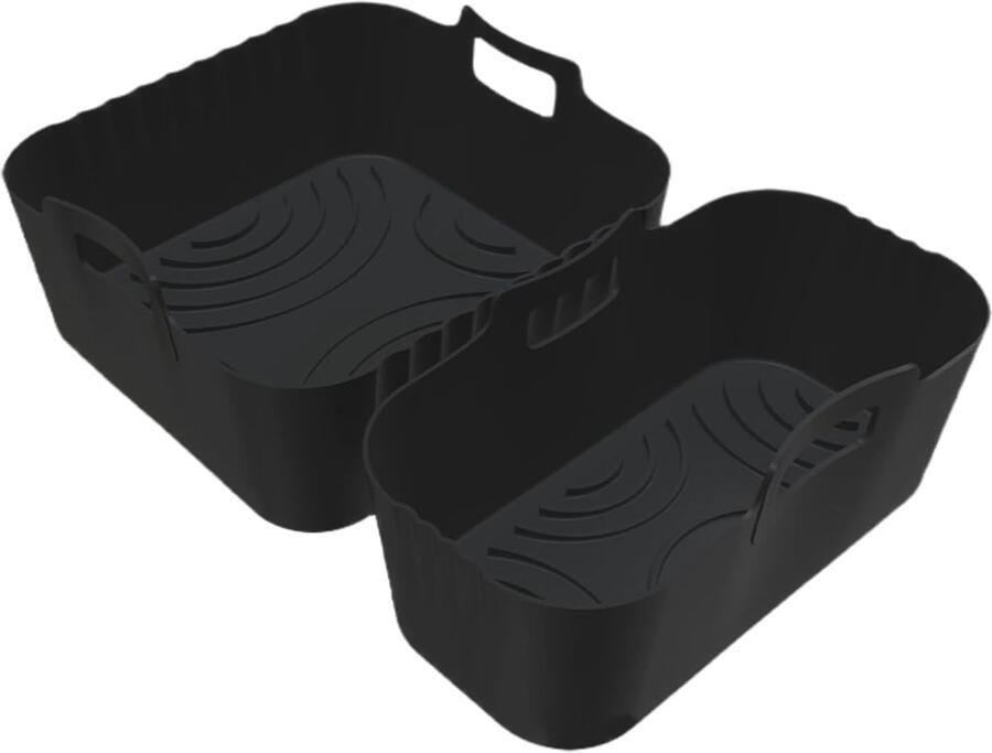 Airfryer Mand Ovenmand Siliconen Gezonder Koken Anti-aanbaklaag 184 x 184 cm Grijs