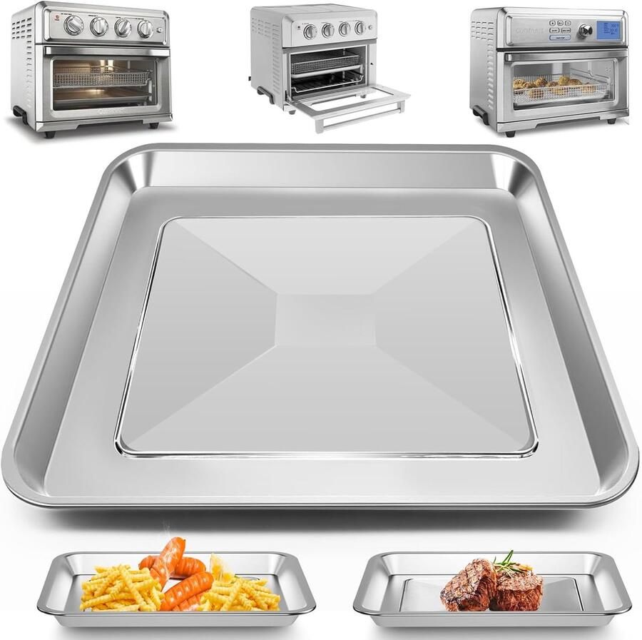 Airfryer Mand Vervangende Bak Gezond Koken Vaatwasmachinebestendig 122 x 11 inch Zilver