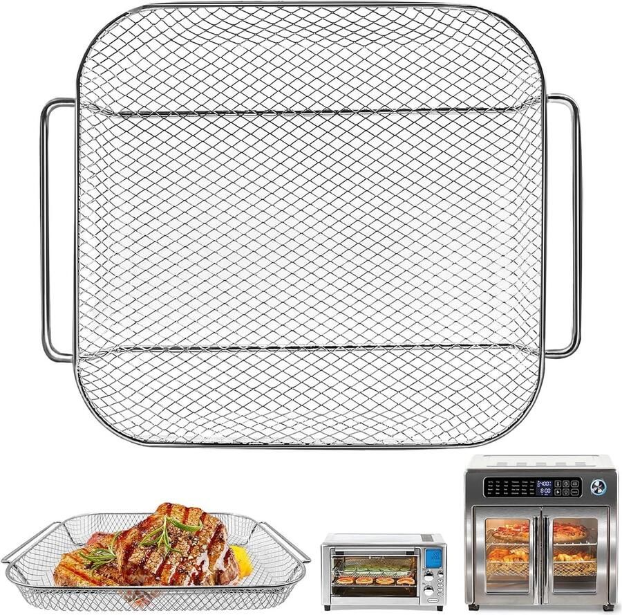 Airfryer Mand Vervangende Onderdelen Lekker Koken Food Grade Staal 125 x 102 Inch Zilver