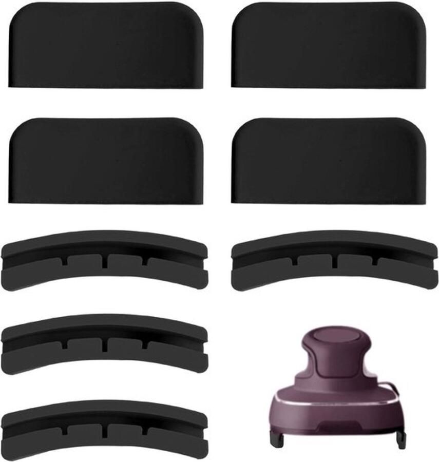 Airfryer Mat 8 Stuks Siliconen Hittebeschermer Onderzetters Keukenhulp Draagbare Accessoires 5 2 x 2 3 cm