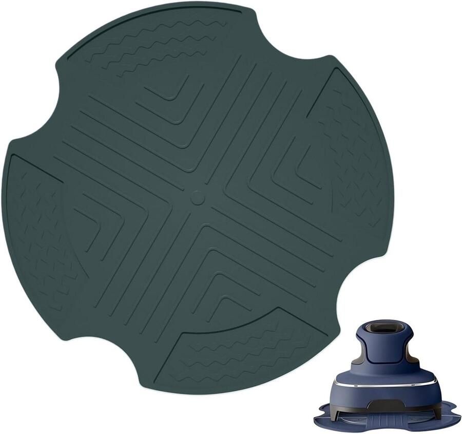 Airfryer Mat Keukenbeschermer Veilig Koken Hittebestendig Siliconen 26x26 cm Blauw