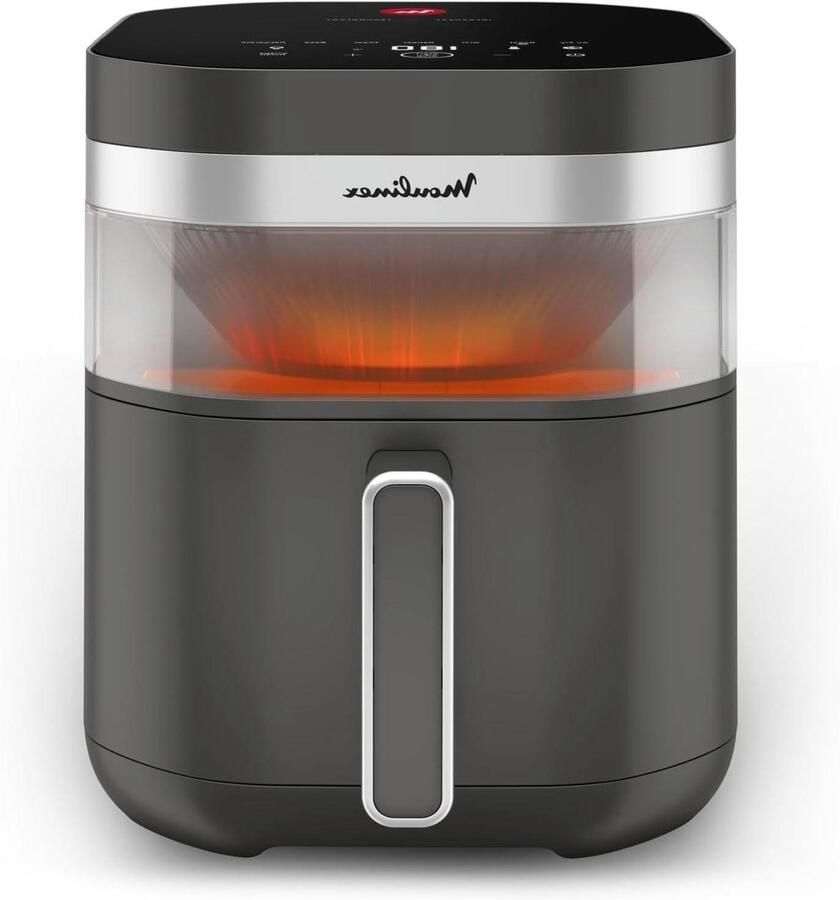 Airfryer met Infrarood Grote Frituurpan Gelijkmatig Koken Dubbele Kookzone 7 Liter Capaciteit Grijs